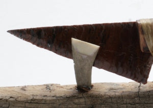 Mahogany Obsidian Knife with Arbutus Handle