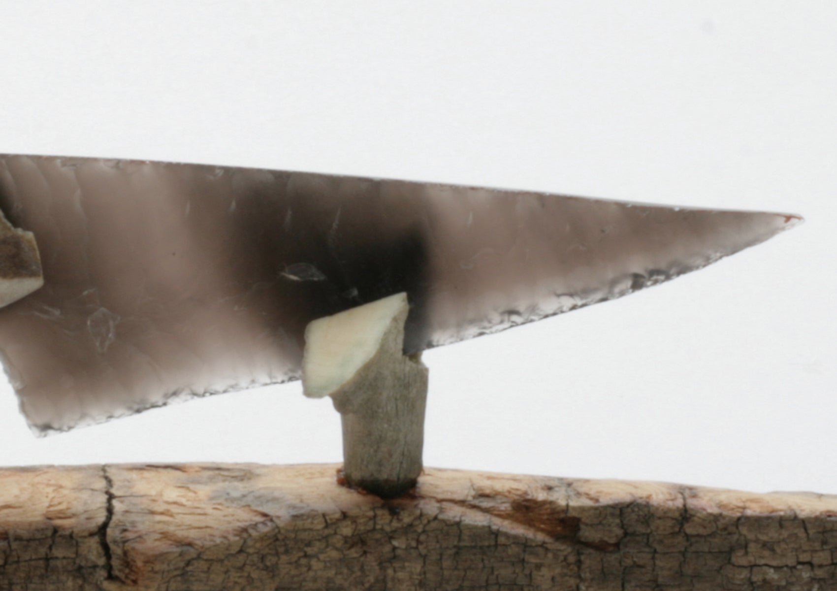 Smokey Rainbow Obsidian Knife with Deer Antler Handle