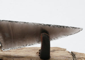 Translucent Obsidian Knife with Roe Deer Antler Handle