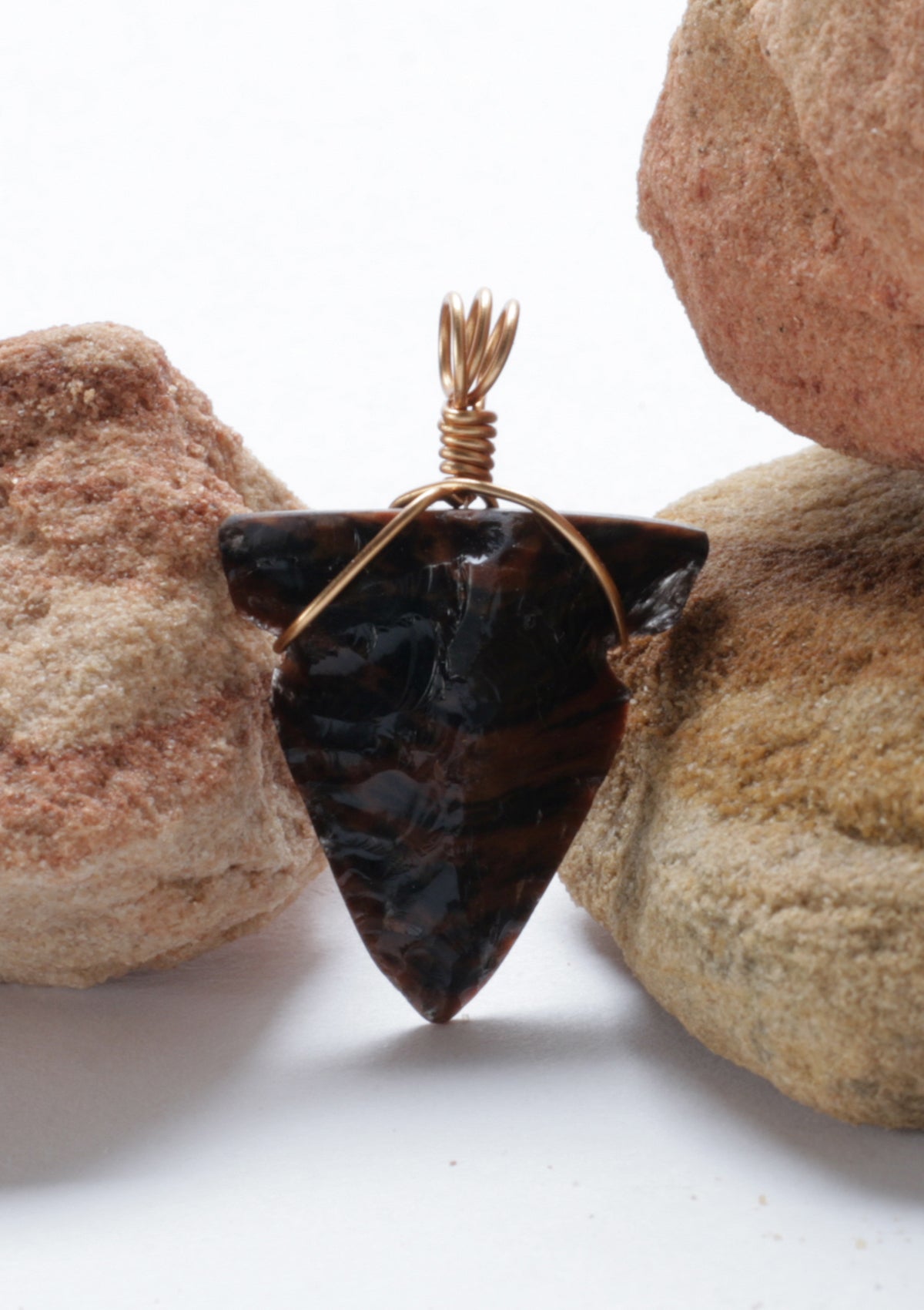 Tiger Obsidian Necklace Pendant