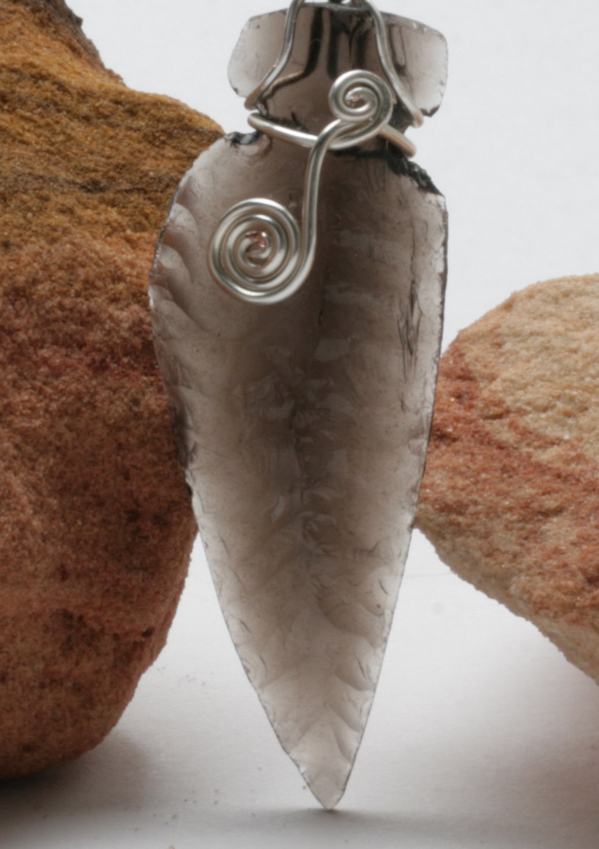 Translucent Obsidian Necklace Pendant