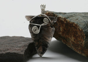 Transparent Obsidian Necklace Pendant