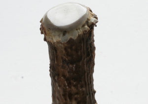 Transparent Obsidian Ulu with Deer Antler