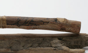 Translucent  Obsidian Knife with Driftwood Handle