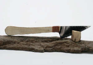 Smokey Obsidian Knife with Moose Antler Handle