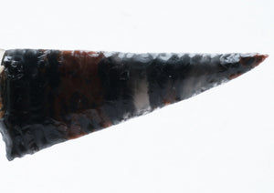 Tri Color Obsidian Stone Knife with Cactus Handle