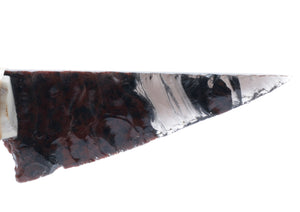 Tri Color Obsidian Knife with Deer Antler Handle