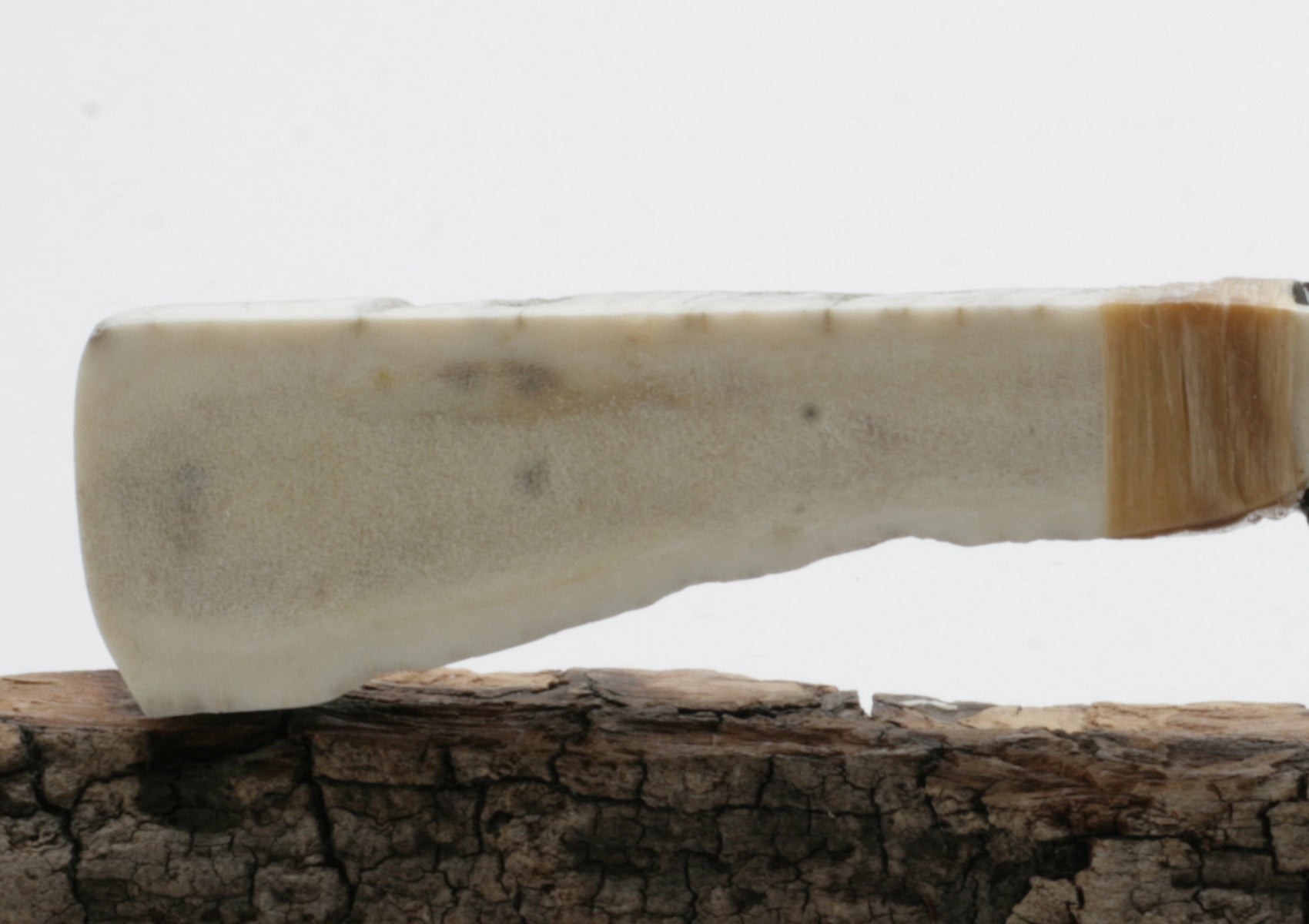Rainbow  Obsidian Knife with Moose Deer Antler Handle