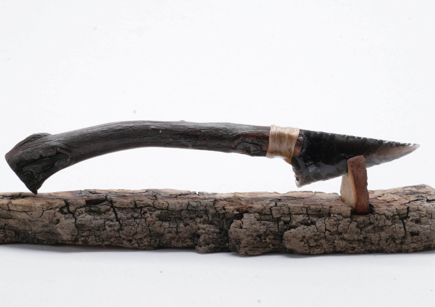 Rainbow Obsidian Knife with Arbutus Handle