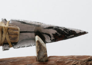 Tri Color Transparent Obsidian Knife
