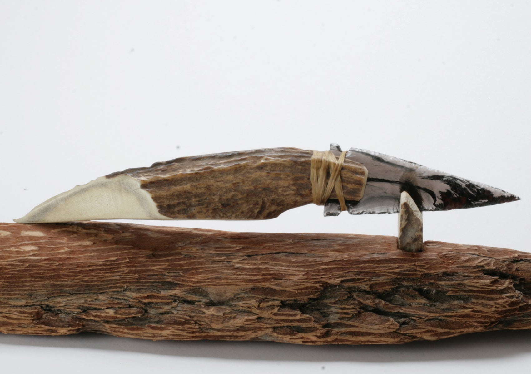 Tri Color Transparent Obsidian Knife