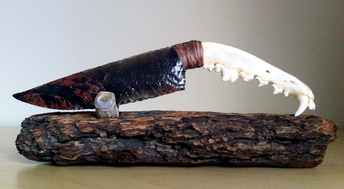 Wooden Knife Stand or Antler Knife Holder